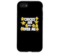 Chicks Are All Over Me Funny Sarcastic Easter Egg Hunt Joke Case for iPhone SE (2020) / 7/8
