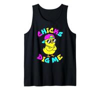 Chicks Dig Me Cool Chick with Sunglasses & Hat Tank Top