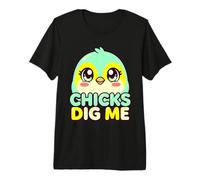 Chicks Dig Me Cute Bird Funny Confident Guy Premium T-Shirt
