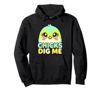 Chicks Dig Me Cute Bird Funny Confident Guy Pullover Hoodie