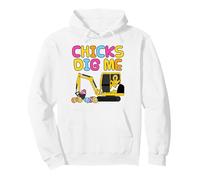 Chicks Dig Me, Easter Digger Construction Worker Funny Pullover Hoodie