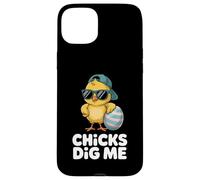 Chicks Dig Me Funny Easter Chick Sunglasses Boys Men Case for iPhone 15 Plus