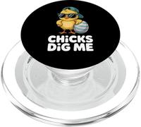 Chicks Dig Me Funny Easter Chick Sunglasses Boys Men PopSockets PopGrip for MagSafe