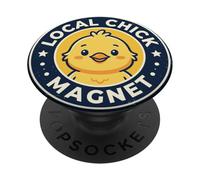 Chicks Dig Me Funny Easter Toddlers Boys Men Happy Easter PopSockets Adhesive PopGrip