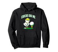 Chicks Dig Me Funny Golf Chick Golfer Humor Pullover Hoodie