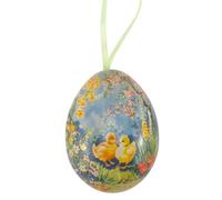 Chicks in the Garden | Vintage Style Two Part Hanging Egg | Fillable Tin | 7cm