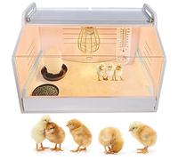 Chicks Starter Kit Brooder Box with Vented Grill and Heat Lamp for Safe and Warm Poultry Rearing