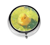 Chicks This Small, Round, Three-Compartment Travel Pill Box is Perfect for Storing Daily medications, Vitamins, and on-The-go.