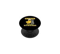 Chicks With Sticks - Golf Lover Golfer Golf Player PopSockets Adhesive PopGrip