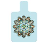 Chickwin 1.5mm Pilates Mats for Women, Reformer Pilates Machine Mat Non Slip Foldable Soft Yoga Meditation Pad for Balance Training (96x61x1.5mm,Blue lotus flower)