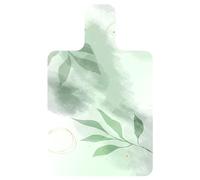 Chickwin 1mm Pilates Mats for Women, Reformer Pilates Machine Mat Non Slip Foldable Soft Yoga Meditation Pad for Balance Training (Green Leaves,996x610mm)