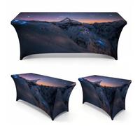 Chickwin 4FT/6FT/8FT 3D Starry Sky Spandex Stretch Table Cloth (Starry Sky,4FT/122x76cm)