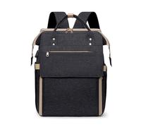 Chickwin Baby Changing Bags, Large Nappy Changing Backpacks Multi-Function Baby Changing Rucksack with Portable Changing Mat Baby Travel Bag for Mum and Dad (30x12x38cm,Black)