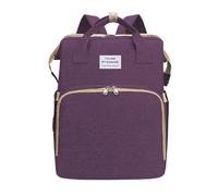 Chickwin Baby Changing Bags, Large Nappy Changing Backpacks Multi-Function Baby Changing Rucksack with Portable Changing Mat Baby Travel Bag for Mum and Dad (40x31x20cm,Purple)