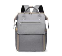 Chickwin Baby Changing Bags, Large Nappy Changing Backpacks Multi-Function Baby Changing Rucksack with Portable Changing Mat Baby Travel Bag for Mum and Dad (30x12x38cm,Light Grey)