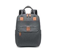 Chickwin Baby Changing Bags, Large Nappy Changing Backpacks Multi-Function Baby Changing Rucksack with Portable Changing Mat Baby Travel Bag for Mum and Dad (29x17x40cm,Dark Grey)