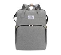 Chickwin Baby Changing Bags, Large Nappy Changing Backpacks Multi-Function Baby Changing Rucksack with Portable Changing Mat Baby Travel Bag for Mum and Dad (40x31x20cm,Grey)