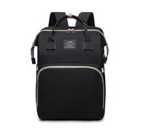 Chickwin Baby Changing Bags, Large Nappy Changing Backpacks Multi-Function Baby Changing Rucksack with Portable Changing Mat Baby Travel Bag for Mum and Dad (31x20x41cm,Black)