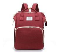 Chickwin Baby Changing Bags, Large Nappy Changing Backpacks Multi-Function Baby Changing Rucksack with Portable Changing Mat Baby Travel Bag for Mum and Dad (40x31x20cm,Big Red)