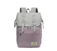 Chickwin Baby Changing Bags, Solid Color Large Nappy Changing Backpacks Multi-Function Baby Changing Rucksack with Portable Changing Mat Baby Travel Bag for Nanny and Mum (Purple)