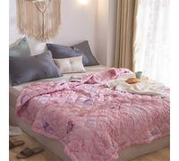 Chickwin Bedspread Quilted Throw for All Season Soft Microfiber Quilt Single Double Super King Size Easy Care Sofa Bed Cover Decorative Coverlet Modern Style (Butterfly,100x150cm)