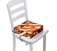 Chickwin Booster Seats for 4-12 Years Boy and Girls, Toddler Booster Seat for Dining Chair Kids Travel Increasing Cushion Child Chairs Pad Dismountable Portable (Geometry 9,32 * 32 * 8cm)