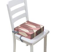 Chickwin Booster Seats for 4-12 Years Boy and Girls, Toddler Booster Seat for Dining Chair Kids Travel Increasing Cushion Child Chairs Pad Dismountable Portable (Geometry 4,32 * 32 * 8cm)