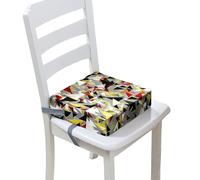 Chickwin Booster Seats for 4-12 Years Boy and Girls, Toddler Booster Seat for Dining Chair Kids Travel Increasing Cushion Child Chairs Pad Dismountable Portable (Geometry 2,40 * 40 * 10cm)