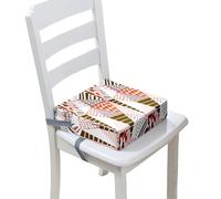 Chickwin Booster Seats for 4-12 Years Boy and Girls, Toddler Booster Seat for Dining Chair Kids Travel Increasing Cushion Child Chairs Pad Dismountable Portable (Geometry 10,40 * 40 * 10cm)