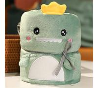 Chickwin Cartoon Flannel Blanket Throw Large for Sofa Warm Cozy Fluffy Blanket Soft Fleece Blankets Lightweight Microfiber Throw Blanket for Bed Couch Chairs (100x170cm,Dinosaur)
