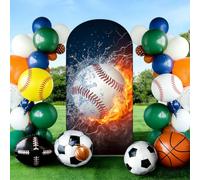 Chickwin Elastic Arch Cover Backdrop 3D Sporty Style (Orange 1,122x220cm)