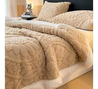 Chickwin Flannel Fleece Throw Blanket, Sherpa Fluffy Blanket Throw for Couch and Bed 7 TOG Reversible Soft Cozy Fuzzy Plush Warm Bedthrow Winter Bedspread for Travel (Camel Color,120x200cm)