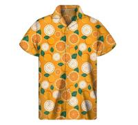 Chickwin Hawaiian Shirts for Men Women, Regular-Fit Short Sleeve Shirts Men, 3D Fruit Print Refreshing Casual Shiteshirts for Tropical Holiday Beach Funky Party Tops
