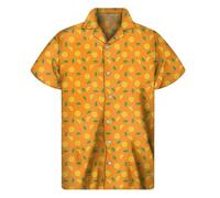 Chickwin Hawaiian Shirts for Men Women, Regular-Fit Short Sleeve Shirts Men, 3D Fruit Print Refreshing Casual Shiteshirts for Tropical Holiday Beach Funky Party Tops