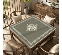 Chickwin Mahjong Mat, Mahjong Table Mat,Chinese Style (Gray 03,31.5")