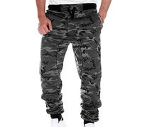 Chickwin Mens Outdoor Camo Trousers, Wild Cargo Pants Sport Hiking Pants Mens Pockets Walking Cycling Mountain Bike Windproof Climbing Sport Causal Pants
