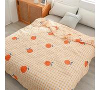 Chickwin Microfiber Quilted Bedspread, Quilt Bedspreads Quilt Bed Throw Bed Coverlets Soft Bedpreads Lightweight for Bedroom Decor, All Season - Machine Washable (200x230cm,Fruit Orange)