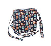 Chickwin Owl Printed Baby Booster Seat Cushion, Square Dismountable Highchair Booster Cushion Heightening Dining Chairs Pad for Toddler Kids Child Boy Girl - Washable (32.5x32.5x8cm,Navy Blue owl)