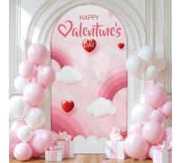 Chickwin Pink Valentine's Day Arch Cover Backdrop (Pink 6,6.6FT)