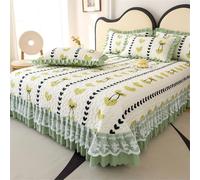 Chickwin Quilted Bedspread, Lace Edge Design Quilted Bedspreads Bed Throw Embossed Quilt Bedspread Soft Microfiber Over Large Patchwork Quilts Bed Cover Blanket (Love Heart,260x260cm)