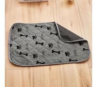 Chickwin Reusable Puppy Pads, Absorbent Puppy Training Pads Dog Paw Prints Washable Dog Training Pads, Non-Slip Large Pee Pads Dogs for Travel, Car, Home, Playpen (80x60cm(2Pack),Bones 2)