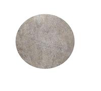 Chickwin Round Fitted Tablecloth Waterproof Dust-Proof Wipe Clean 3d Stone Pattern Decoration Table Cover Elastic Edged, Table Protector for Kitchen Patio Dining Room (Grey stone,180cm)