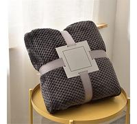 Chickwin Solid Color Fluffy Flannel Blanket Throw Large for Sofa Warm Cozy Fluffy Blanket Soft Fleece Blankets Lightweight Microfiber Throw Blanket for Bed Couch Chairs (200x230cm,Dark gray)
