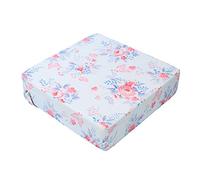 Chickwin Toddler Baby Booster Seat, Kid Infant Dining Chair Pads Washable Chair Increasing Cushion Child Dismountable Portable Travel Cushion with 2 Adjustable Straps (32x32x8cm,Flower)
