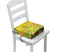 Chickwin Toddler Baby Booster Seat with Straps, Easter Collection Kid Infant Dining Chair Pads Washable Chair Increasing Cushion Child Dismountable Portable Travel Cushion (Chickens,32x32x8cm)