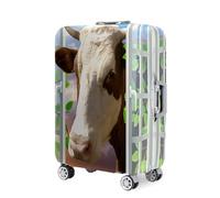 Chickwin Travel Suitcase Cover, Washable Elastic Luggage Cover Protectors, Animal Pattern, Anti-Scratch Suitcase Protector for 18-32 Inch Small Medium Large Luggage (Ox Grandfather,M)