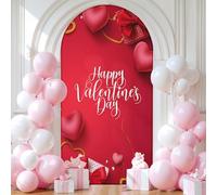 Chickwin Valentine's Day Arch Cover Backdrop (Red 10,6FT)
