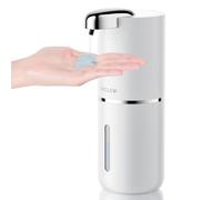 CHICLEW Automatic Soap Dispenser Touchless, 400ML/14fl.oz Rechargeable Liquid Soap Dispenser with 4 Adjustable Levels, Waterproof Wall Mount Hand Soap Dispenser for Bathroom Kitchen
