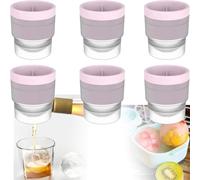 Chiclify Eiskugel - 6,3 cm, langsam schmelzende runde Eiswürfelform, Chiclify Eiskugelform, für selbstgemachte frische Säfte, EIS am Stiel, gefrorene Soßen, Kaffee, Whisky, Cocktails (6PCS 3)