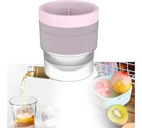Chiclify Eiskugel - 6,3 cm, langsam schmelzende runde Eiswürfelform, Chiclify Eiskugelform, für selbstgemachte frische Säfte, EIS am Stiel, gefrorene Soßen, Kaffee, Whisky, Cocktails (1PCS 2)